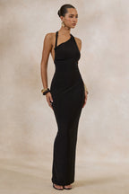 Loovay Noirelle Jurk, One Shoulder Maxi