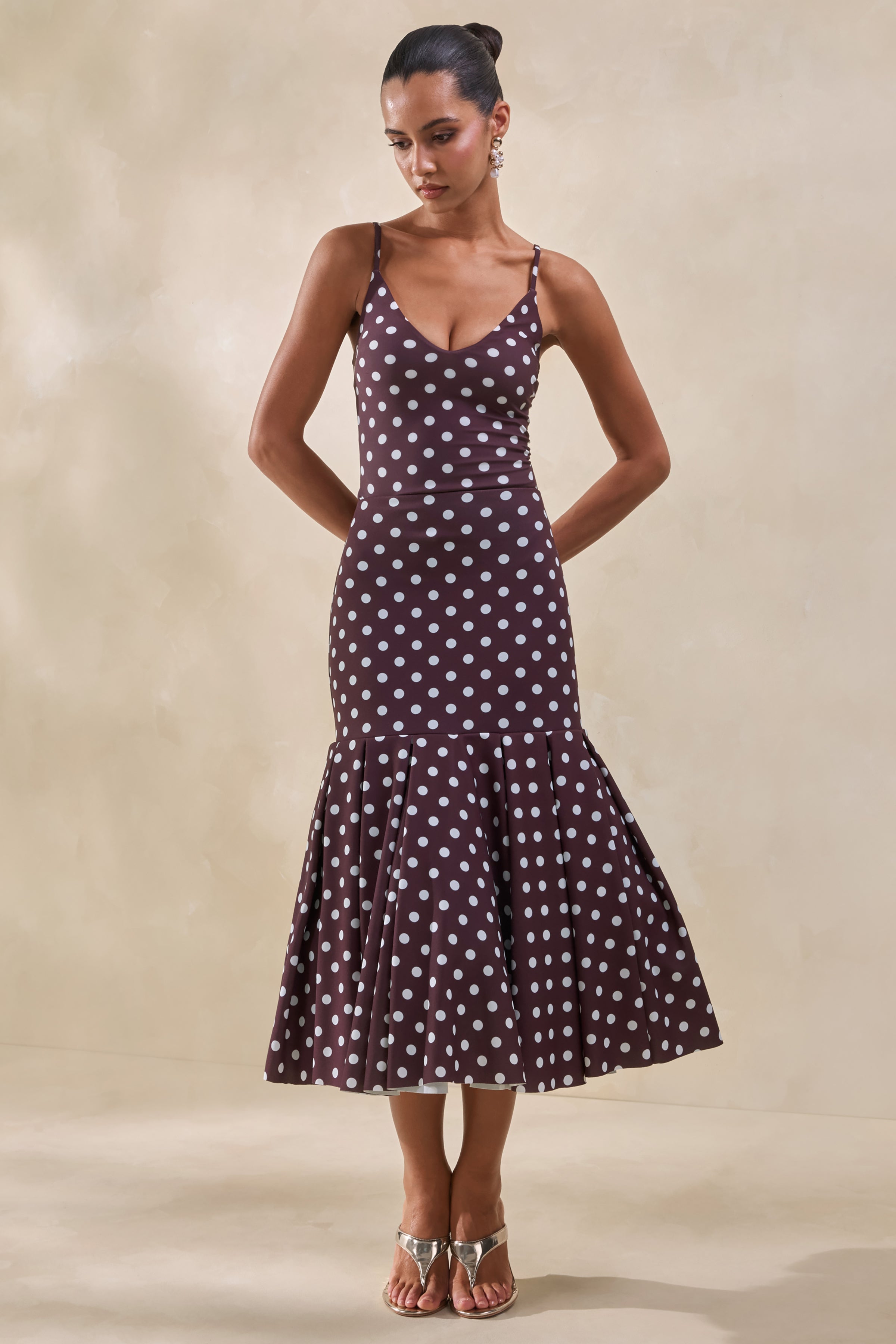 Loovay Polaria Set, Polkadot Midi Elegantie
