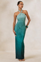 Loovay Auralis Jurk, Ombré Halter Maxi