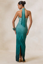 Loovay Auralis Jurk, Ombré Halter Maxi