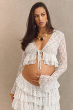 Loovay Astellé Set, Kanten Top en Maxi Rok