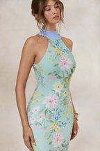 Loovay Fiorenza Jurk, Bloemen Halter Maxi