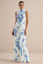 Loovay Azura Jurk, Maxi Jurk met Hoge Hals