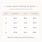 Loovay Avélora Corset Top met Bardot Halslijn