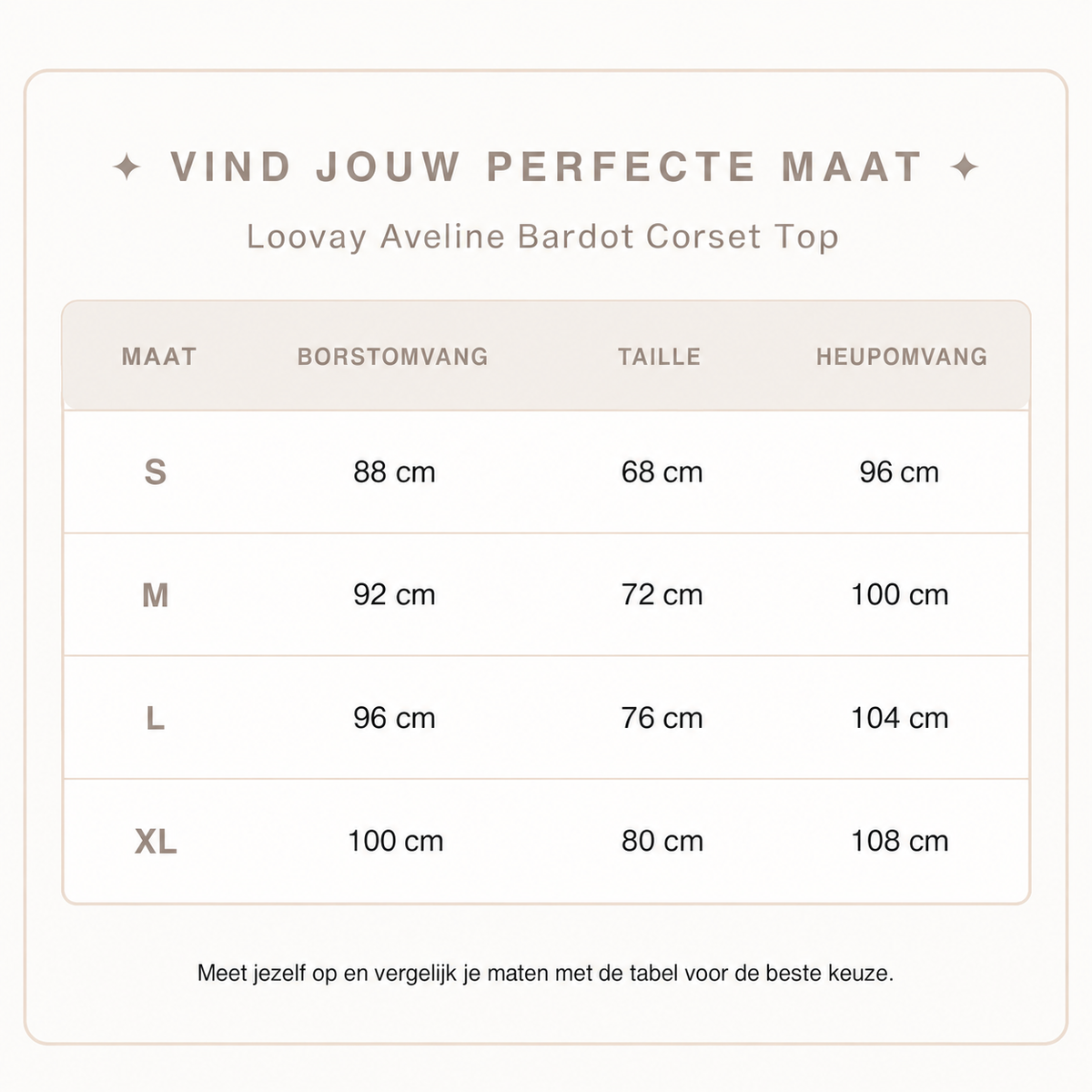 Loovay Avélora Corset Top met Bardot Halslijn