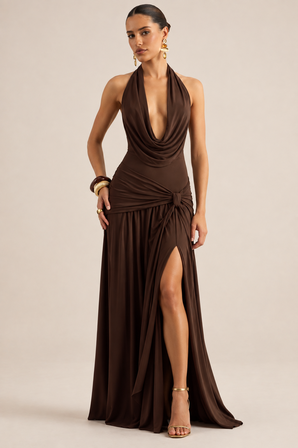Loovay Seraphine, Draped Maxi Set