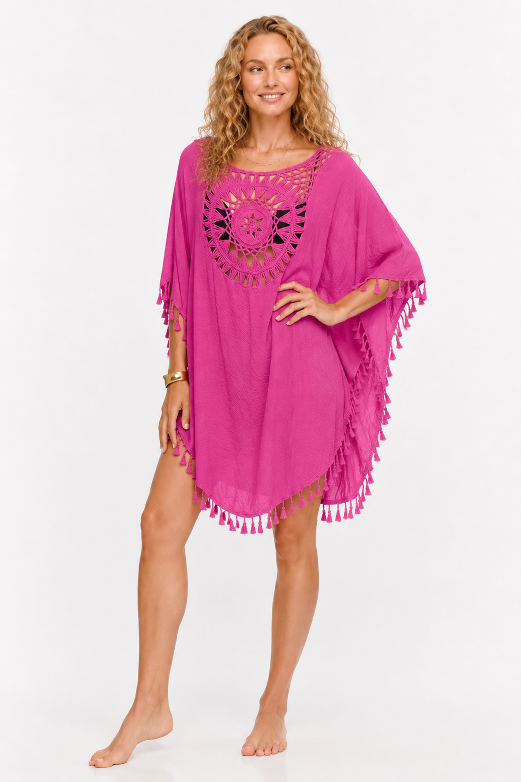 Loovay Solmara Strand Cover Up, Gehaakt Design