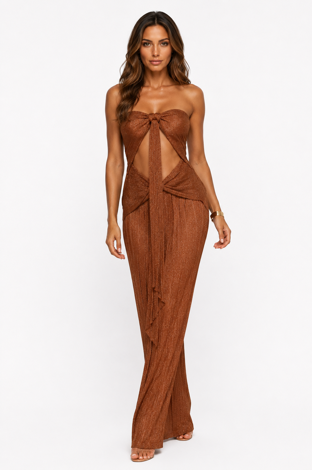 Loovay Seraphina Maxi Jurk, Cut Out Design