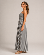Loovay Rivora, Gestreepte Maxi-Jurk met Smocktop