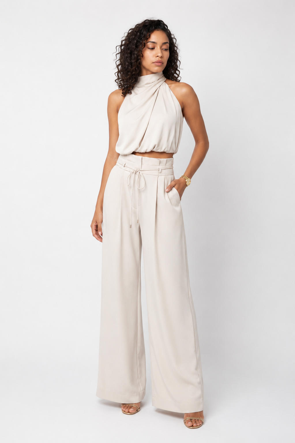 Loovay Solévia Co Ord Set, Haltertop