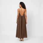 Loovay Solmira Maxi Jurk, Linnen Look