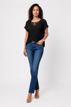 Loovay Rosaline Blouse, Opengewerkte Halslijn