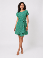 Loovay Floravie Midi Jurk, Bloemenprint