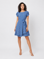 Loovay Floravie Midi Jurk, Bloemenprint