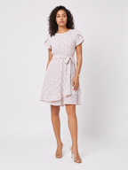 Loovay Floravie Midi Jurk, Bloemenprint