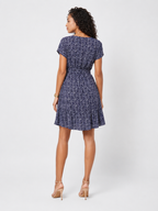 Loovay Floravie Midi Jurk, Bloemenprint