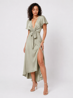 Loovay Valentina Midi Jurk, Strikdetail