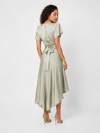 Loovay Valentina Midi Jurk, Strikdetail