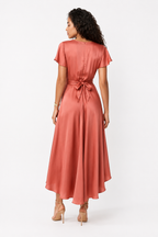 Loovay Valentina Midi Jurk, Strikdetail