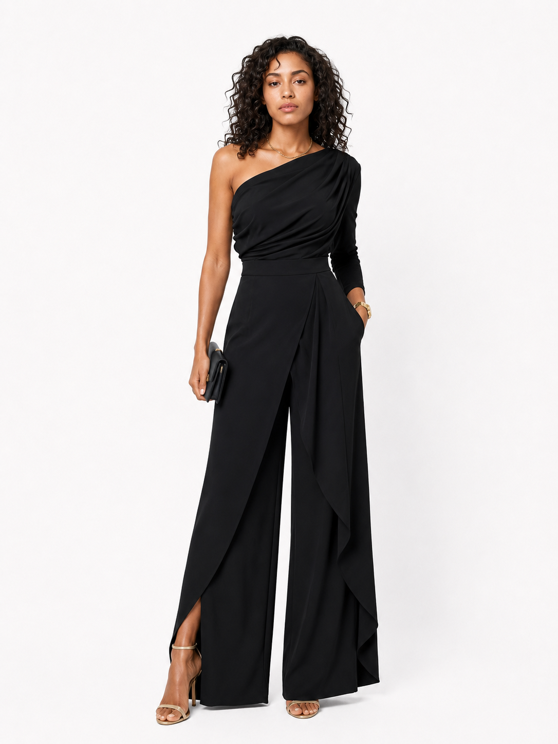 Loovay Seraluxe Jumpsuit, Off Shoulder Design