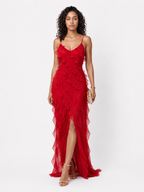 Loovay Rosavelle Jurk, Ruffle Details