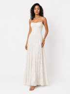 Loovay Amorelle Maxi Jurk, Kantdetails