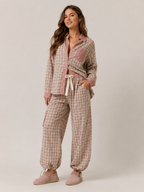Loovay Seloura Pyjamaset met Blouse en Broek