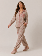 Loovay Seloura Pyjamaset met Blouse en Broek