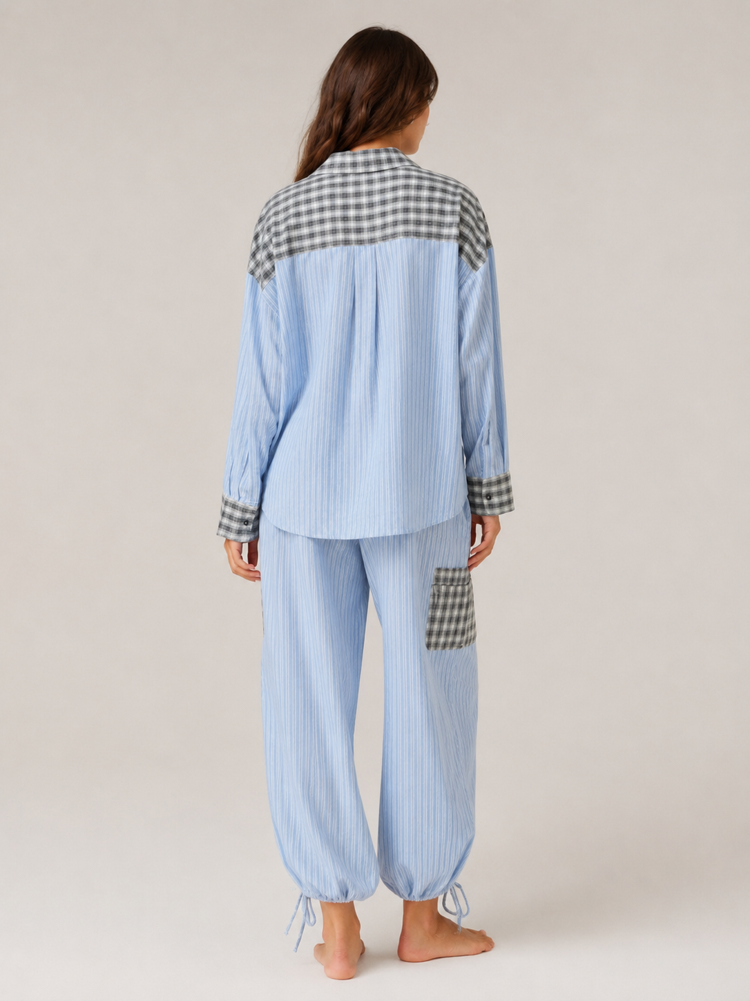 Loovay Seloura Pyjamaset met Blouse en Broek