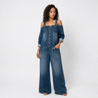 Loovay Ravelle Jumpsuit, Oversized Denim Design