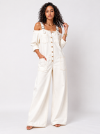 Loovay Ravelle Jumpsuit, Oversized Denim Design