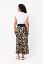 Loovay Zarelle Rok, Satijnlook Luipaardprint