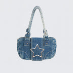 Loovay Stella Tas, Denim Sterdetail