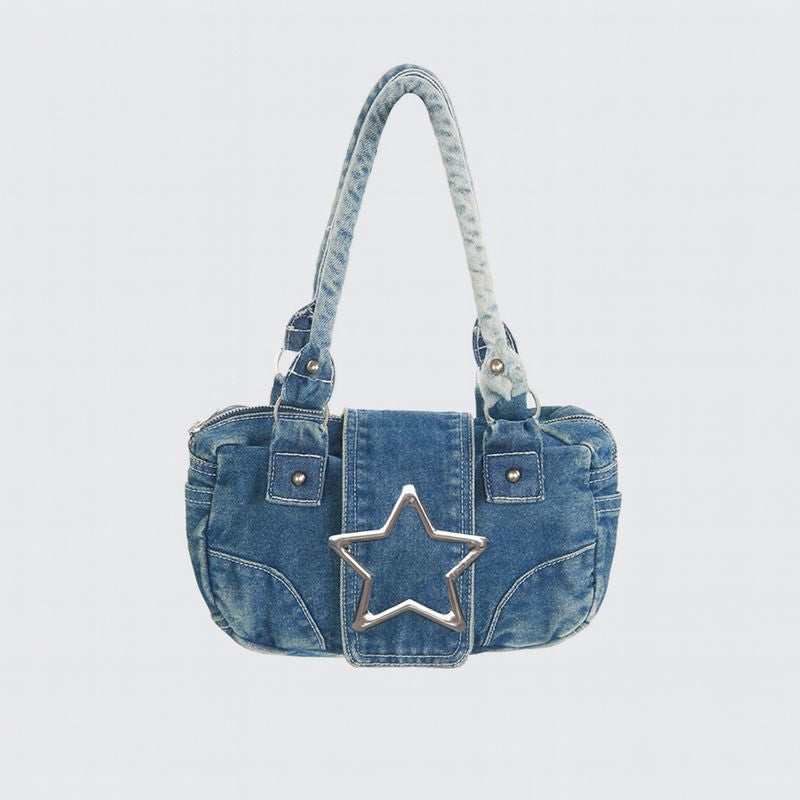 Loovay Stella Tas, Denim Sterdetail