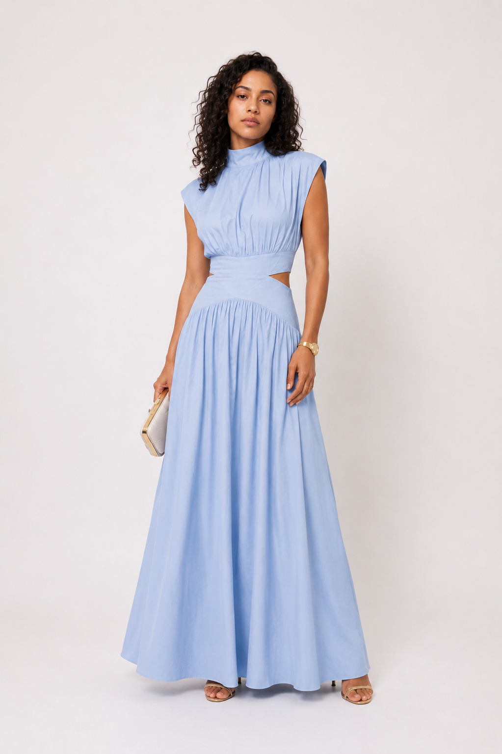 Loovay Seravelle Maxi Jurk, Taille Cut Out