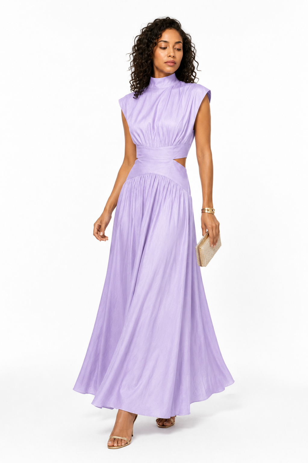 Loovay Seravelle Maxi Jurk, Taille Cut Out