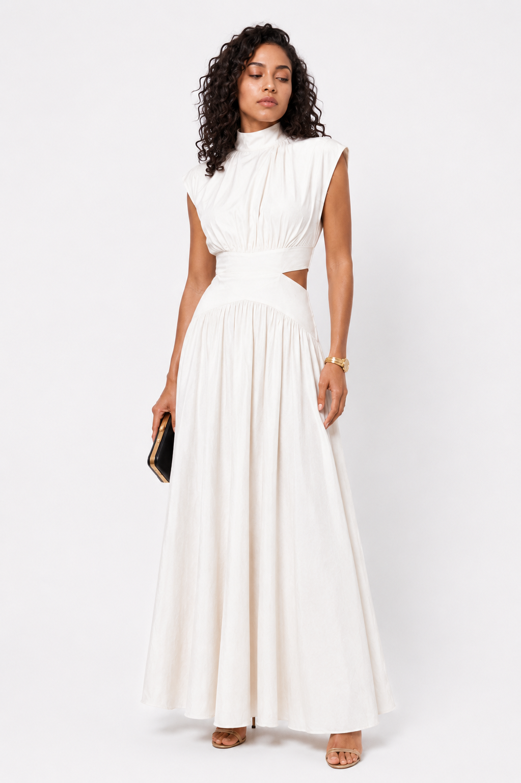 Loovay Seravelle Maxi Jurk, Taille Cut Out