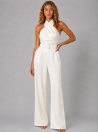Loovay Elivara Feestjumpsuit met Halterhals