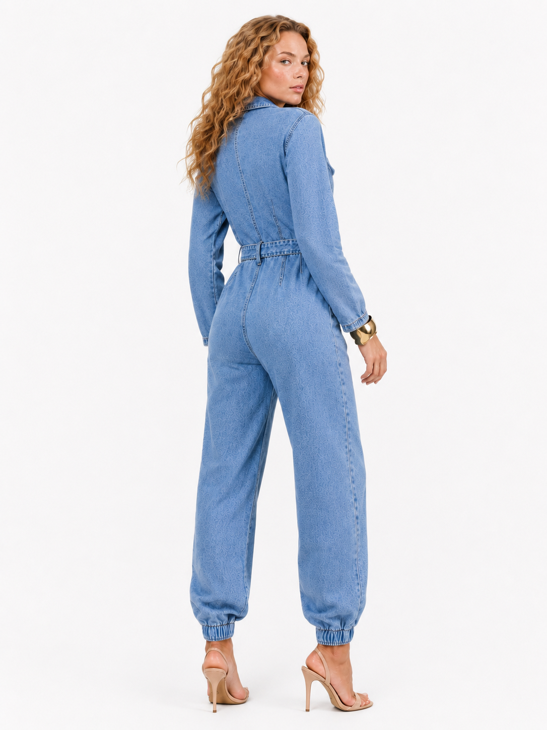 Loovay Denimara Jumpsuit, Knoopsluiting
