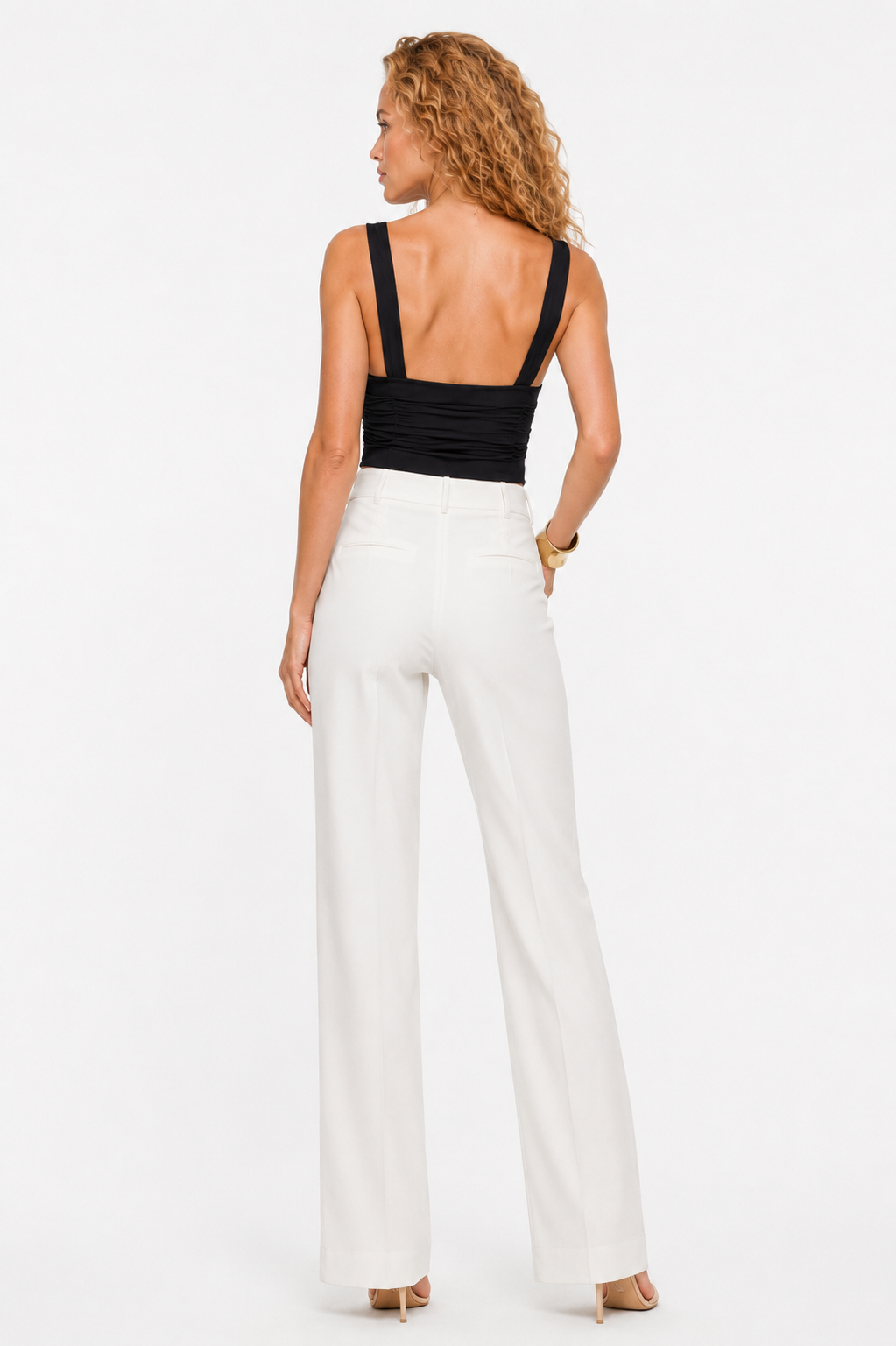 Loovay Rosavina Top, Elegante Ruches