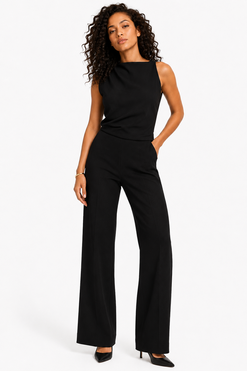 Loovay Avelinne Jumpsuit, Wijde Pijpen Design