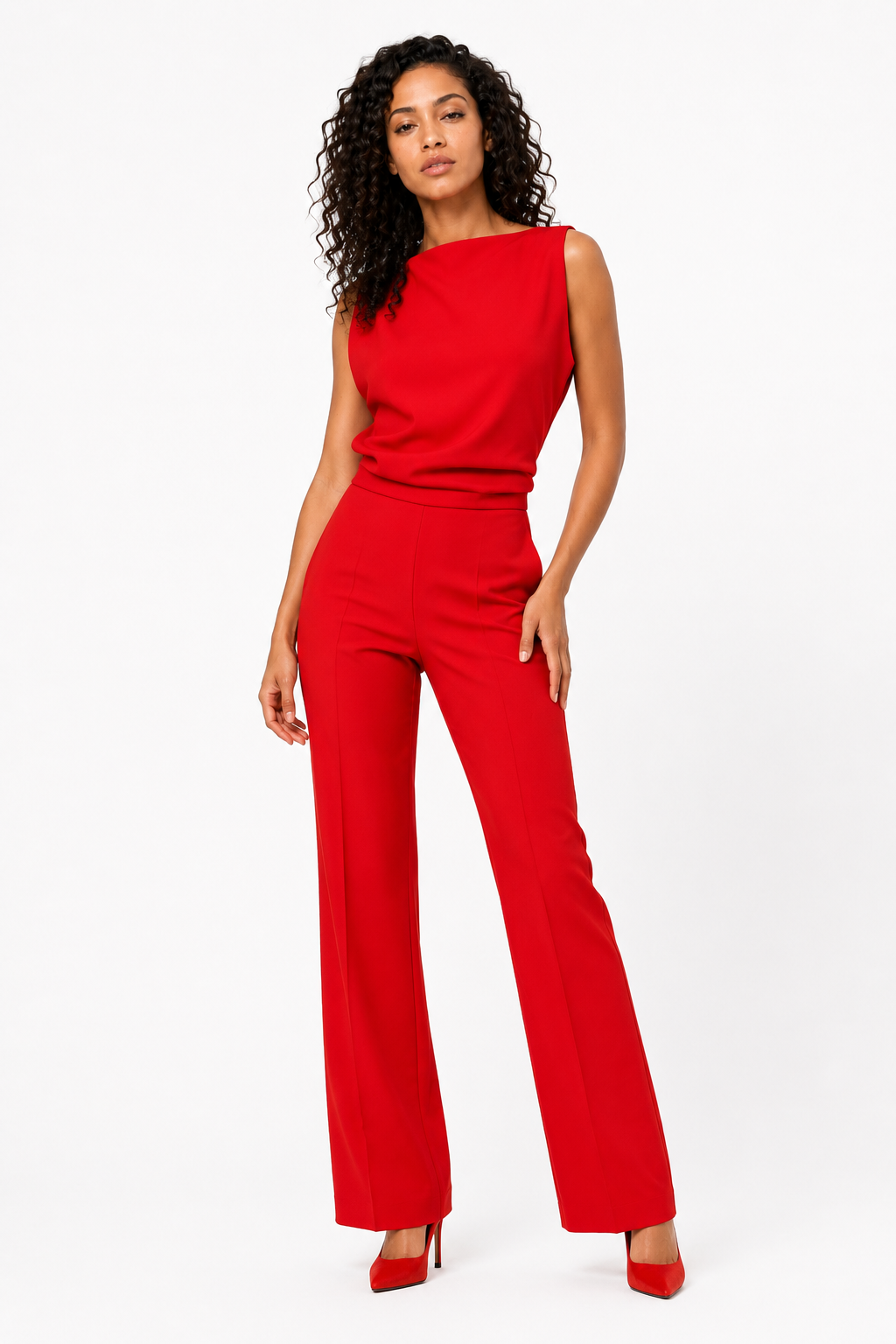 Loovay Avelinne Jumpsuit, Wijde Pijpen Design