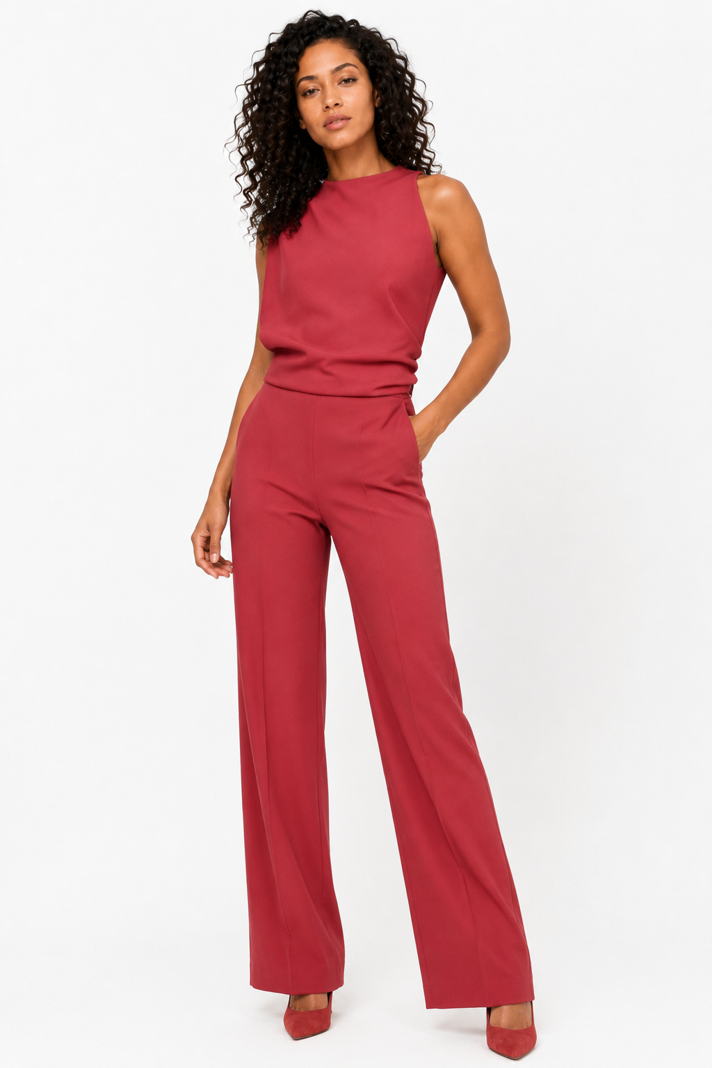Loovay Avelinne Jumpsuit, Wijde Pijpen Design