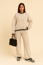 Loovay Novélie Gebreide Set met Contrastdetails