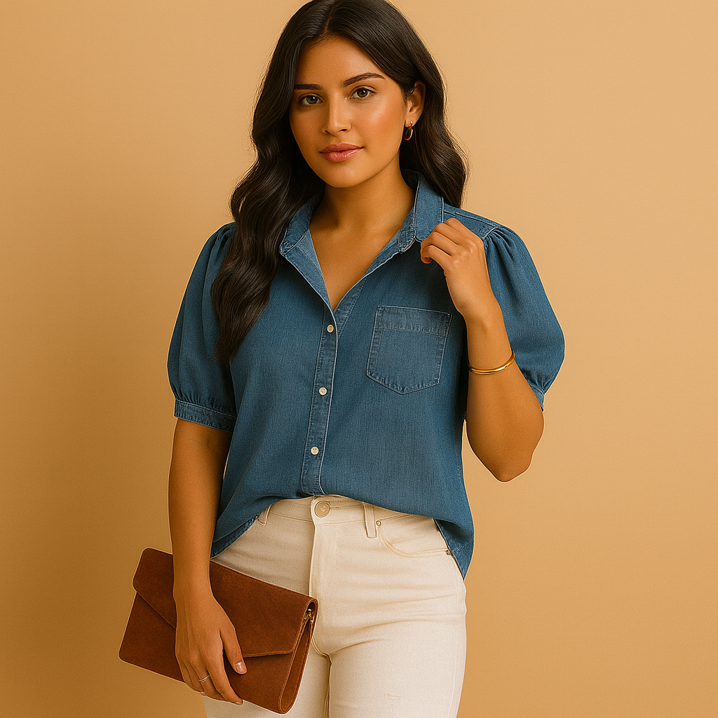 Camden – De denim blouse die altijd goed staat