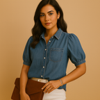 Camden – De denim blouse die altijd goed staat