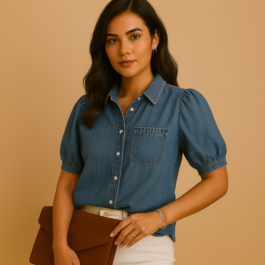 Camden – De denim blouse die altijd goed staat