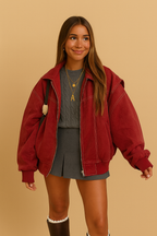 Carmen – De oversized leren jas die altijd opvalt