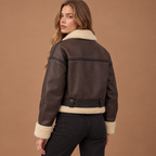 Loovay Noreva Aviator Jas met Teddy Details
