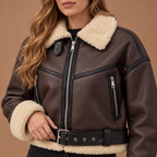 Loovay Noreva Aviator Jas met Teddy Details